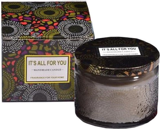 Aromatic Candle in Jar with Sandalwood Scent