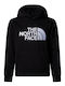 Kids Sweatshirt with Hood Black Drew Peak