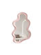 Wall Mirror with Pink Frame 41x26cm 1pcs