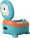 Potty Toilet with Lid Blue