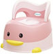 Potty Clasic cu Capac Roz