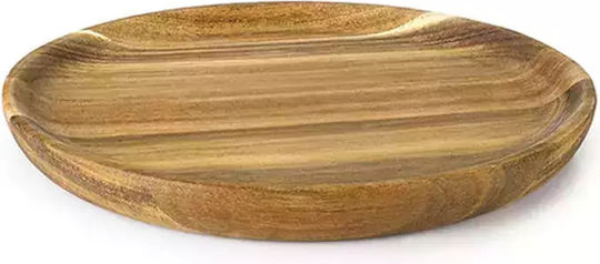 Ibili Farfurie joasă Lemn cu Diametru 24cm Ibili Farfurie joasă Lemn cu Diametru 24cm