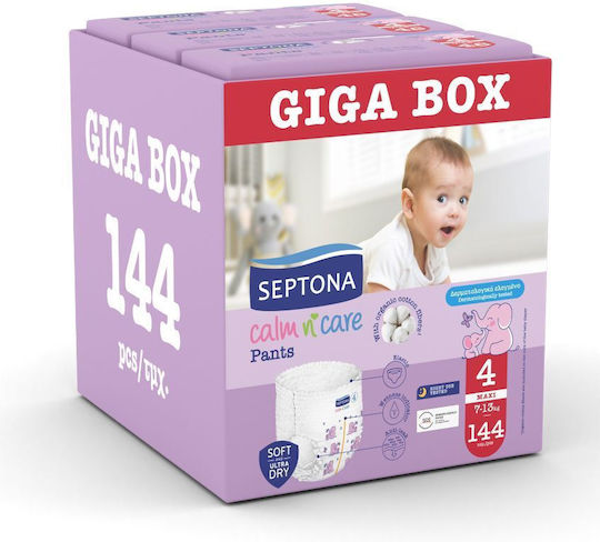Septona Diaper Pants Calm & Care No. 4 for 7-13kg 144pcs