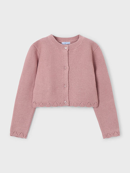 Mayoral Kids Cardigan Soft Pink