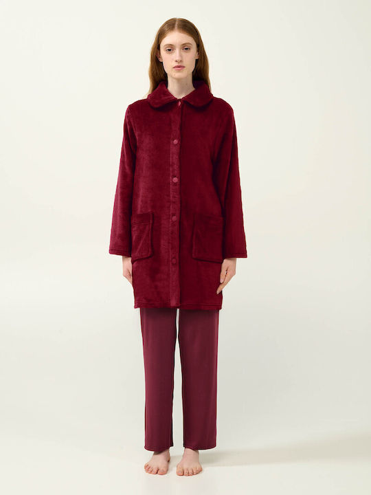 Vamp Winter Women's Robe Red Porto