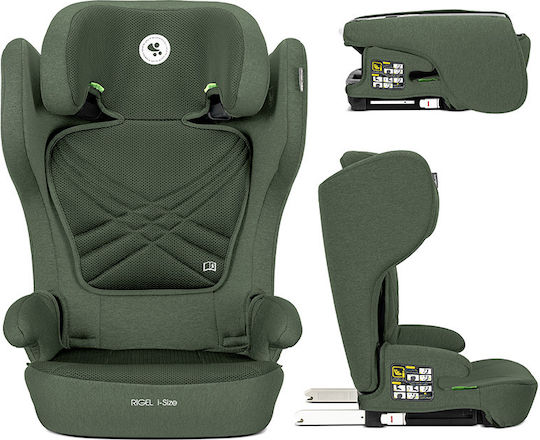 Lorelli Rigel Детско Столче за Кола High-back Booster i-Размер с Isofix Зелен 15-36 кг