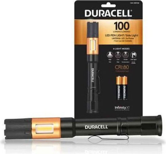 Duracell Φακός LED IPX4 με Μέγιστη Φωτεινότητα 100lm