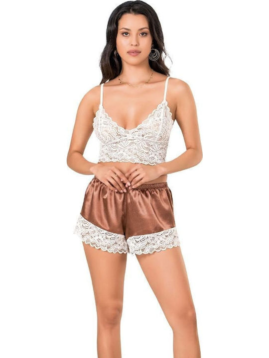 Moongirl Set Pijamale pentru Femei Open Café Monica