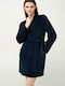 Vamp Winter Women's Fleece Robe Blue