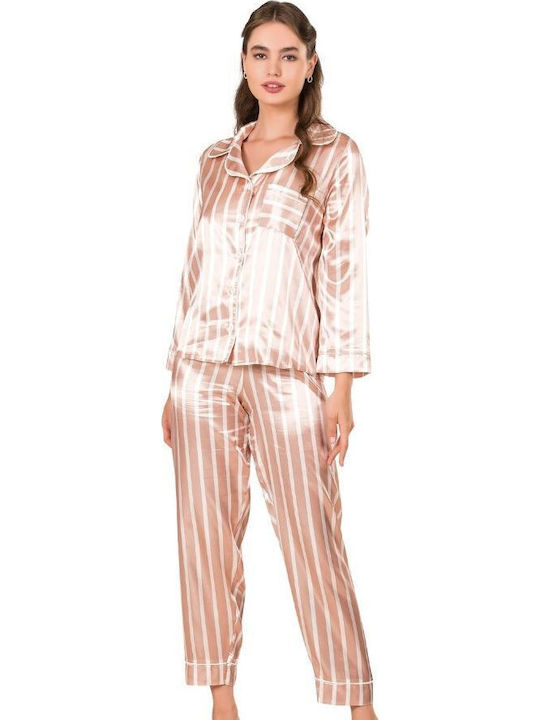 Moongirl Winter Women's Pyjama Set Salmon