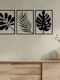 Wall Decoration Set 3 Pieces A-g Cincuenta 279enz2591 Metal