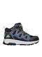 Kids Sneakers High With Hoop & Loop Closure Black