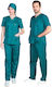 Alezi Unisex Set Pantaloni și Bluza Medicală Verde