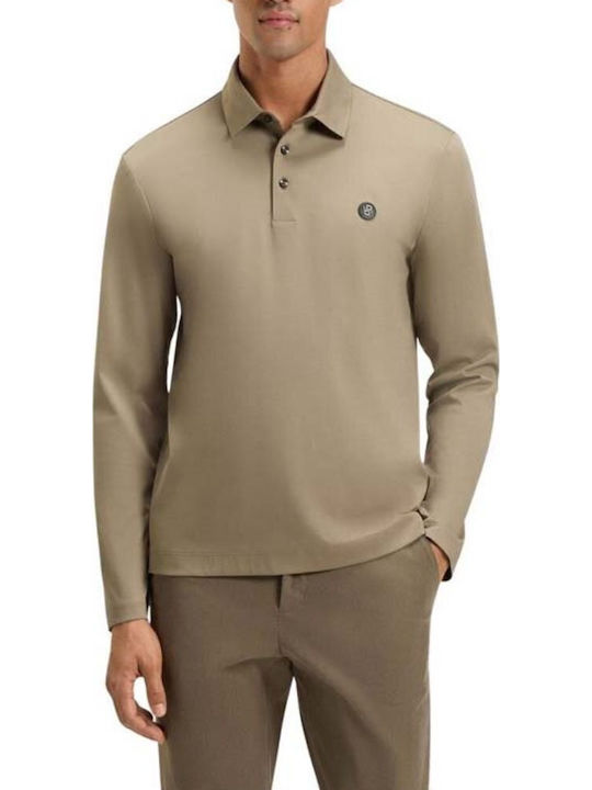 Boss Polo Herrenbluse Kurzarm Naturfarben