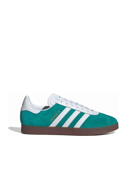 adidas gazelle silver green womens adidas Originals Junior Gazelle Trainer - Green