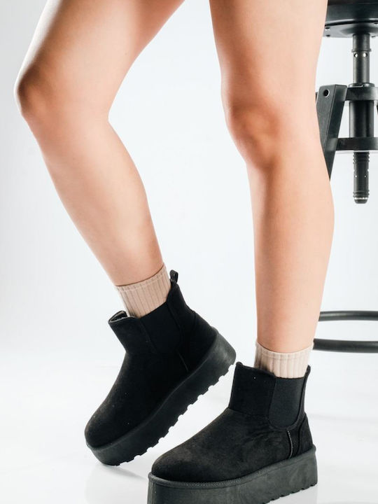 The Shoemart Wildleder Damen Chelsea-Stiefel Sc...