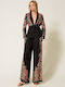 Women's Fabric Trousers in Palazzo Fit Floral