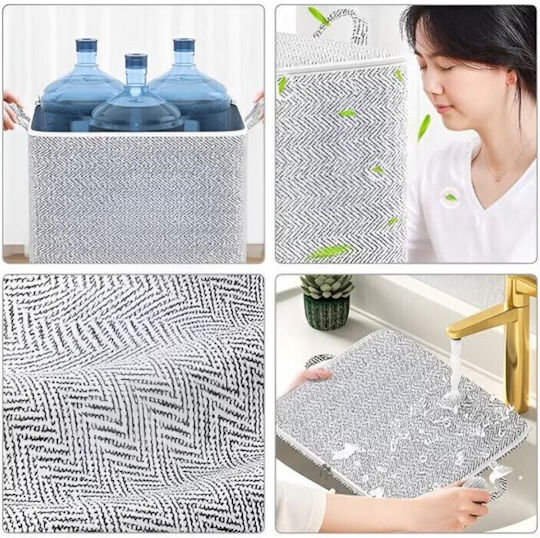 Fabric Storage Case For Clothes in Gray Color 61x50x71cm 1pcs