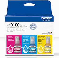 Brother BTD100 Оригинално Мастило InkJet Жълто / Cyan / Магента