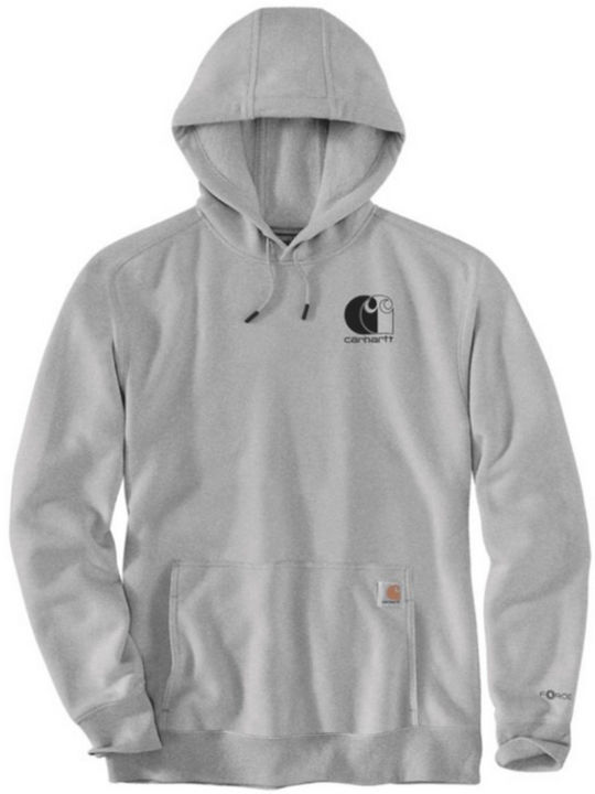 Signature Logo Hoodie Sweatshirt Black Light Gray