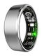 R100 Smart Ring 19mm με Παλμογράφο Ασημί