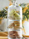 Glass Dessert Divided Serving Plate with 3 Slots Transparent Ø8cmxY23cm 8.1x8.1x23cm