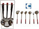Galifas Inox Cooking Utensil Set with Base 6pcs