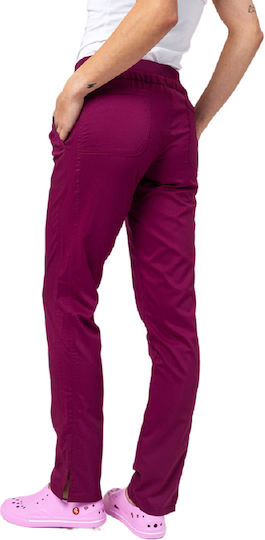 Cherokee WWWE105 Women's Burgundy Medical Pants