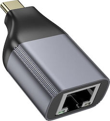 Lamtech LAM980527 USB-C Мъжки към Ethernet Женски