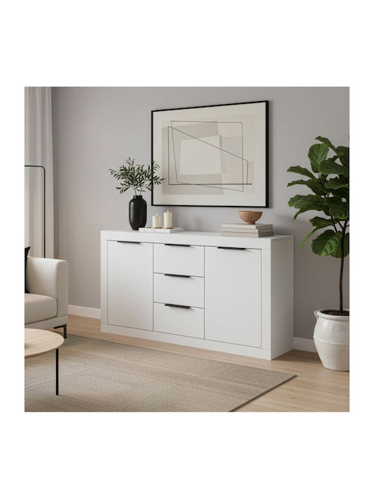 Bufet Doha din Lemn cu Sertare White Shade 150x...