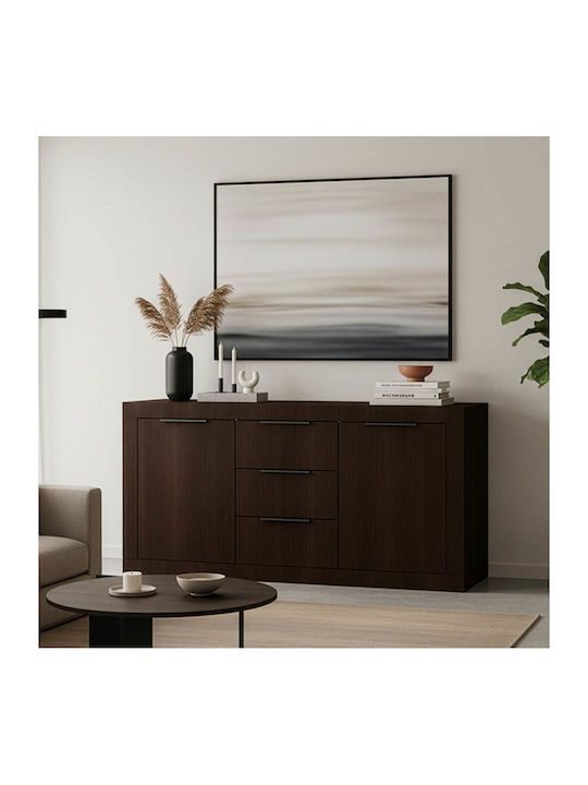 Μπουφές Doha Doha mit Schubladen Wenge Απόχρωση 150x45x80.5cm