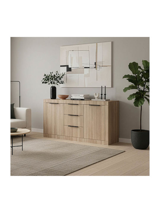 Bufet Doha din Lemn cu Sertare Sonoma Απόχρωση 150x45x80.5cm