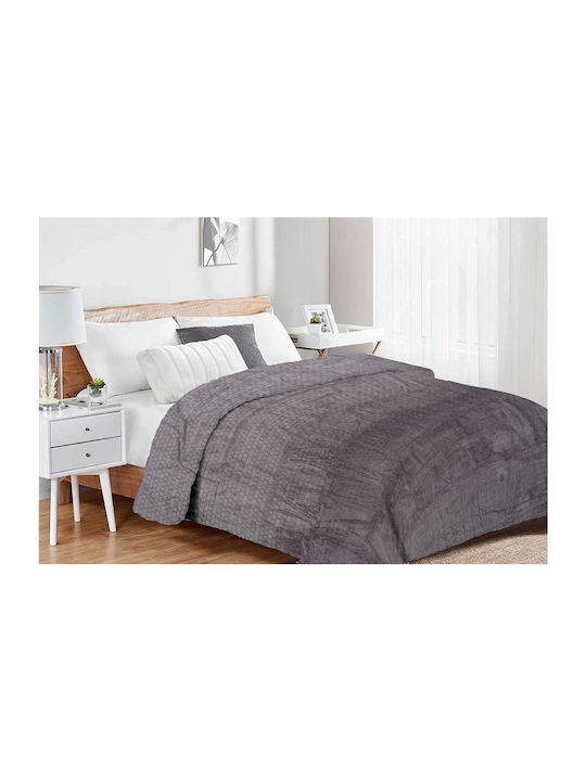 Dimcol Jacquard Κουβέρτα Fleece Μονή 160x220εκ.
