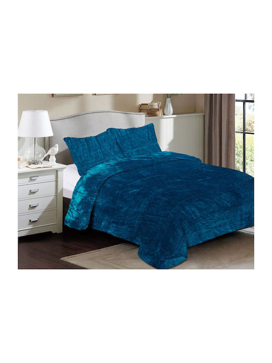 Dimcol Solid Κουβέρτα Fleece Μονή 160x220εκ.