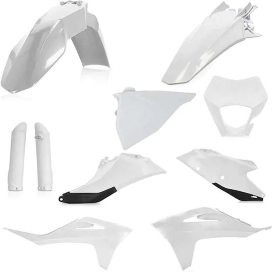 Acerbis Motorcycle Plastic Set White 1pcs