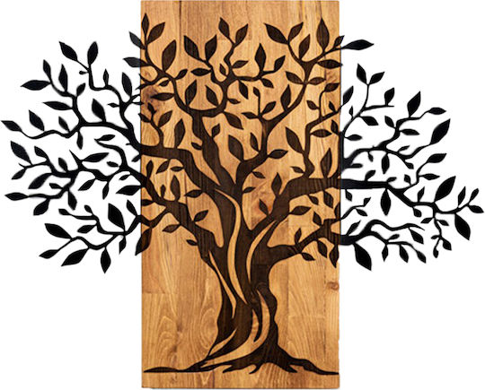 Homemarkt Wall Decor Tree Hm4802-metal Leaves Black-wood 72x3 Depth X58h Homemarkt Wall Decor Tree Hm4802-metal Leaves Black-wood 72x3 Depth X58h