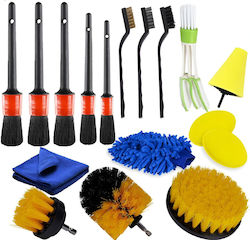 Set de Spălare pentru Materiale Plastice Interioare - Tablou de Bord Auto cu 17 Bucăți