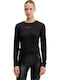 Logo Women's Blouse Long Sleeve Black