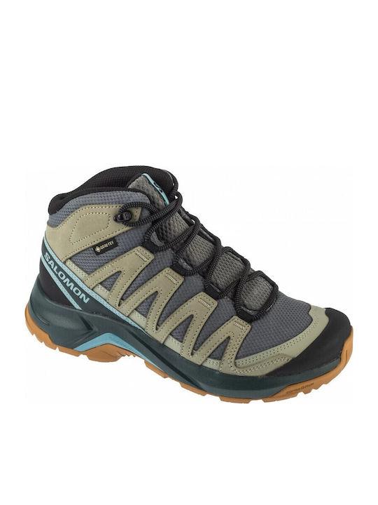 Salomon Recon Γυναικεία Ορειβατικά Gore-Tex Πράσινα Salomon Recon Γυναικεία Ορειβατικά Gore-Tex Πράσινα