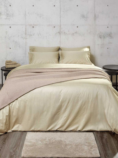 Σετ Παπλωματοθήκη Charisma Elegance 230x250 Beige