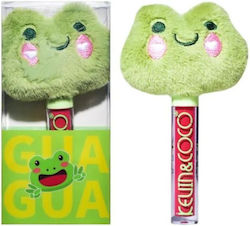 Lip Gloss Kevinandcoco Model Broscuță Animată Plush Verde