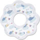 Wasserdicht Lätzchen Papier Einweg mit Bügelverschluss und Schlaufe White/blue 10Stück