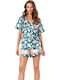 Moongirl Set Pijamale pentru Femei Petrol Blue