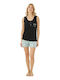 Modalove Set Pijamale pentru Femei Black