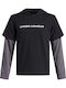 Kids Sweatshirt with Hood Black Rival