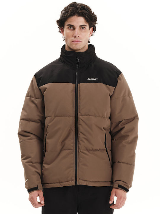 Emerson Winter Jacke Puffer Wasserdicht L.brown...