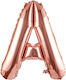 Luftballon Folie Jumbo Buchstabe Α Rose Gold 100cm