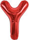 Luftballon Folie Buchstabe Υ Rot 40cm
