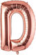 Luftballon Folie Jumbo Buchstabe D Rose Gold 100cm