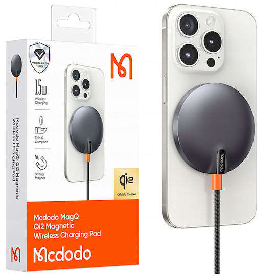 Mcdodo Kabelloses Ladegerät (Qi Pad) 15W Gray (CH-2860)